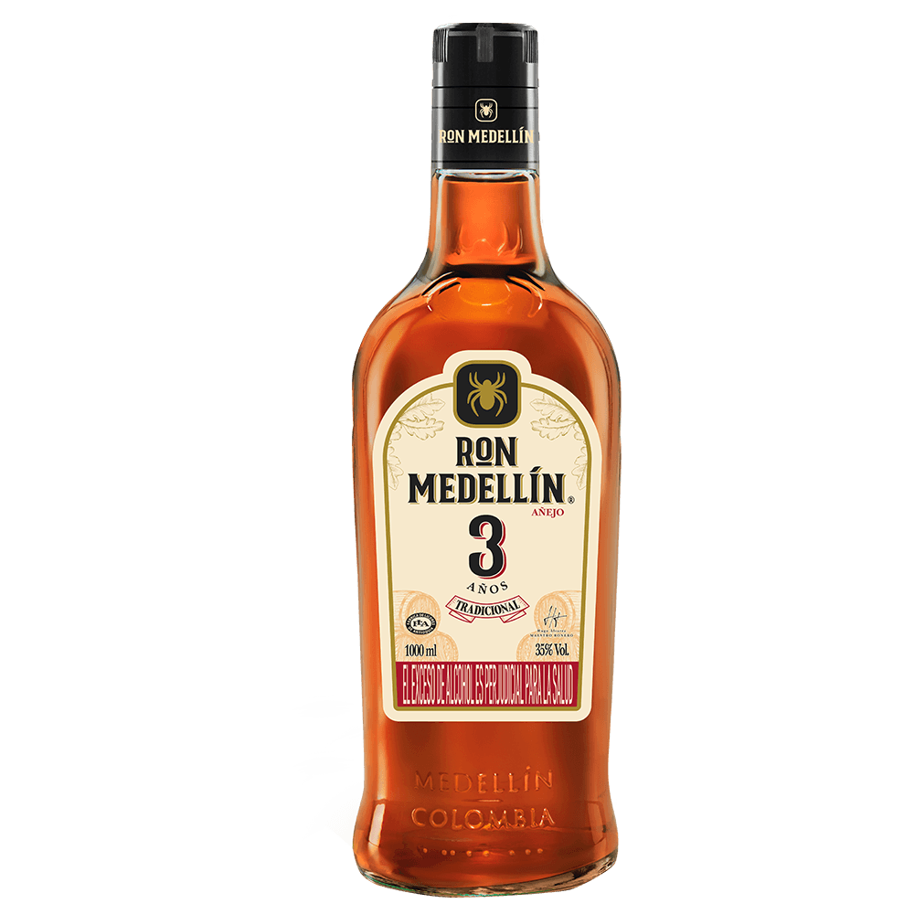 RON MEDELLIN A EJO LITRO VIDRIO